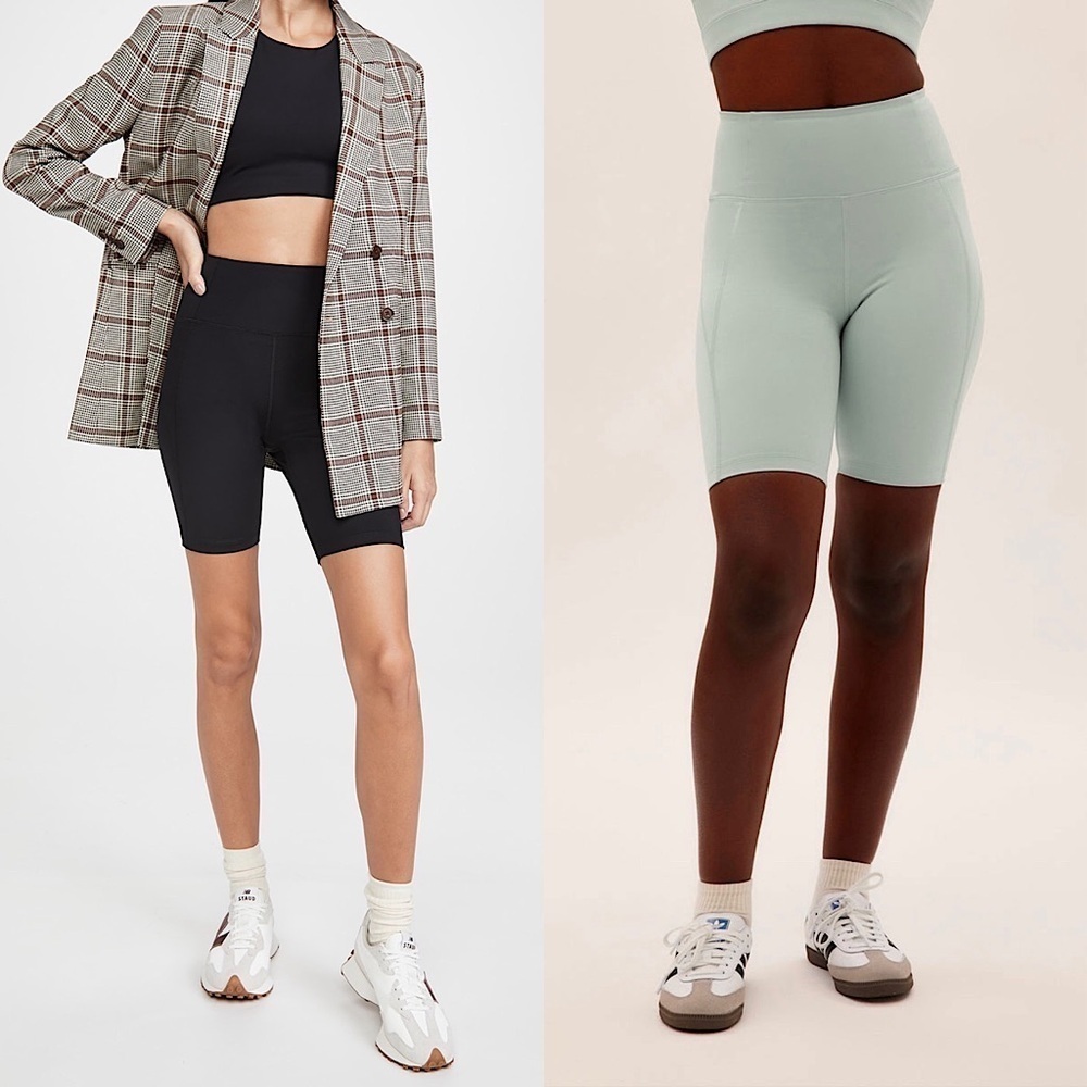 NWT GIRLFRIEND COLLECTIVE Set of 2 Pairs High Rise Compression Bike Shorts XS
